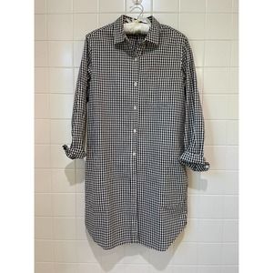 Steven Alan Gingham Shirt Dress Size Small